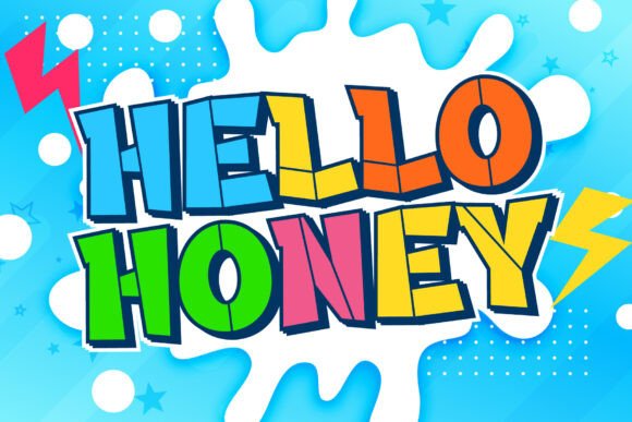 Cartoon Stencil Font - Preview 1