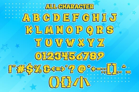 Cartoon Stencil Font - Preview 6