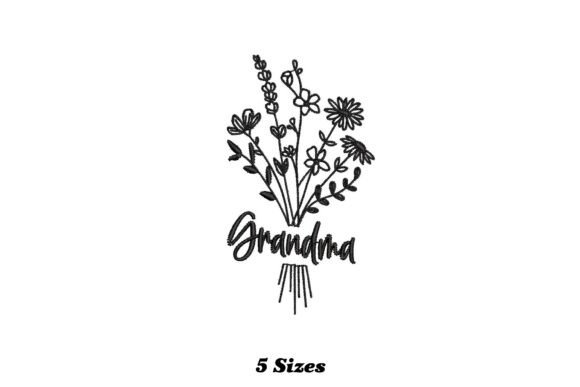 Charming Floral Grandma
