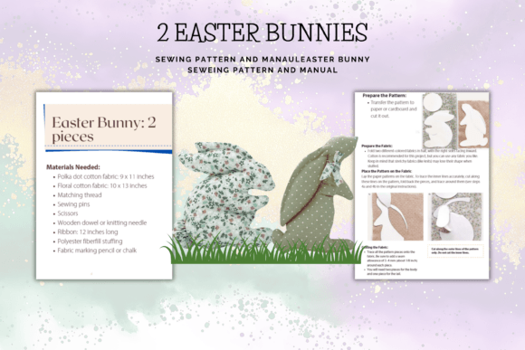 Easter Bunny Seweing Pattern and Manual
