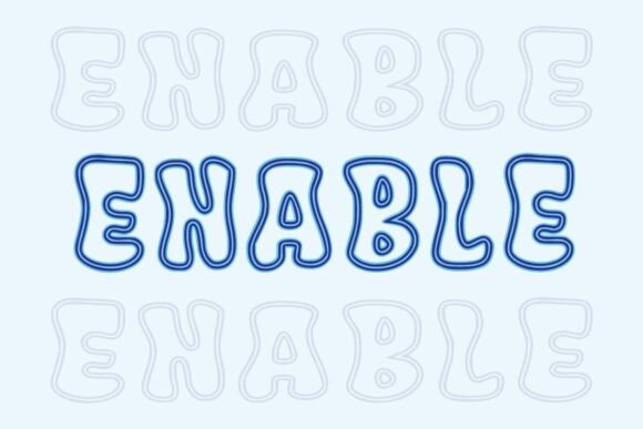 Enable Font PNG with transparent background - Preview 2