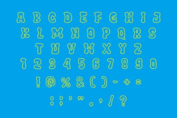 Enable Font PNG with transparent background - Preview 3