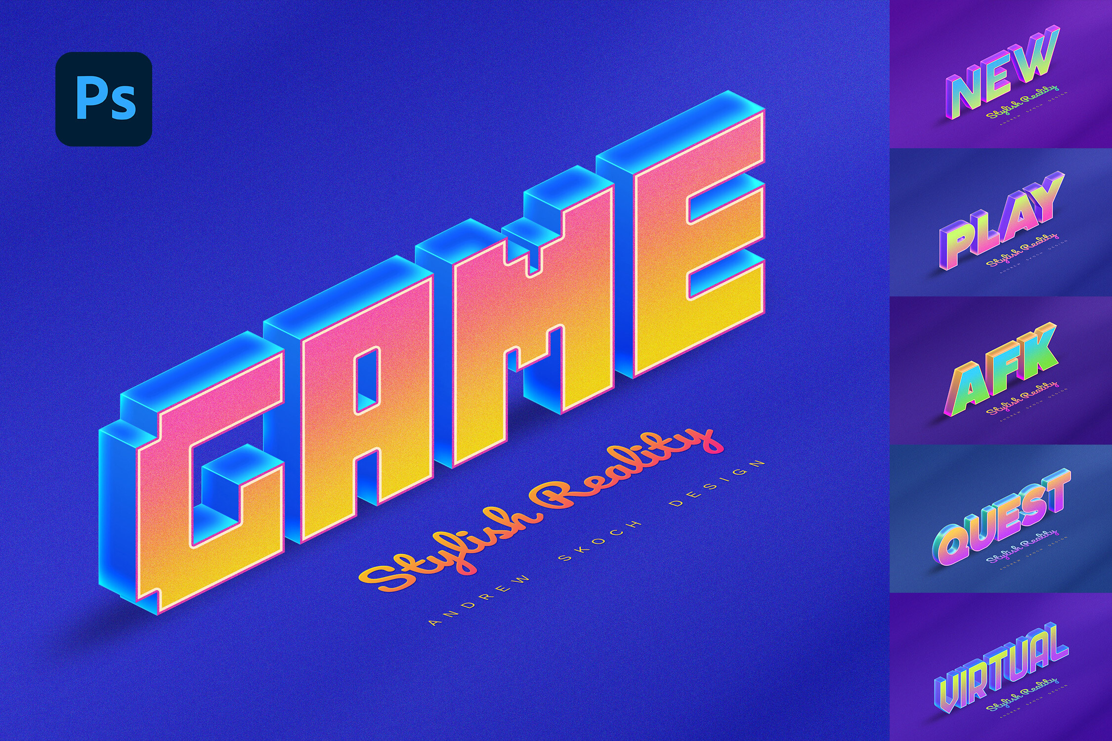 Gaming 3D Text Effects Graphic by Sko4 · Creative Fabrica