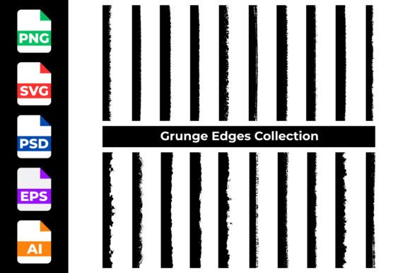 Grunge Edge Frame Rough Border Png Svg