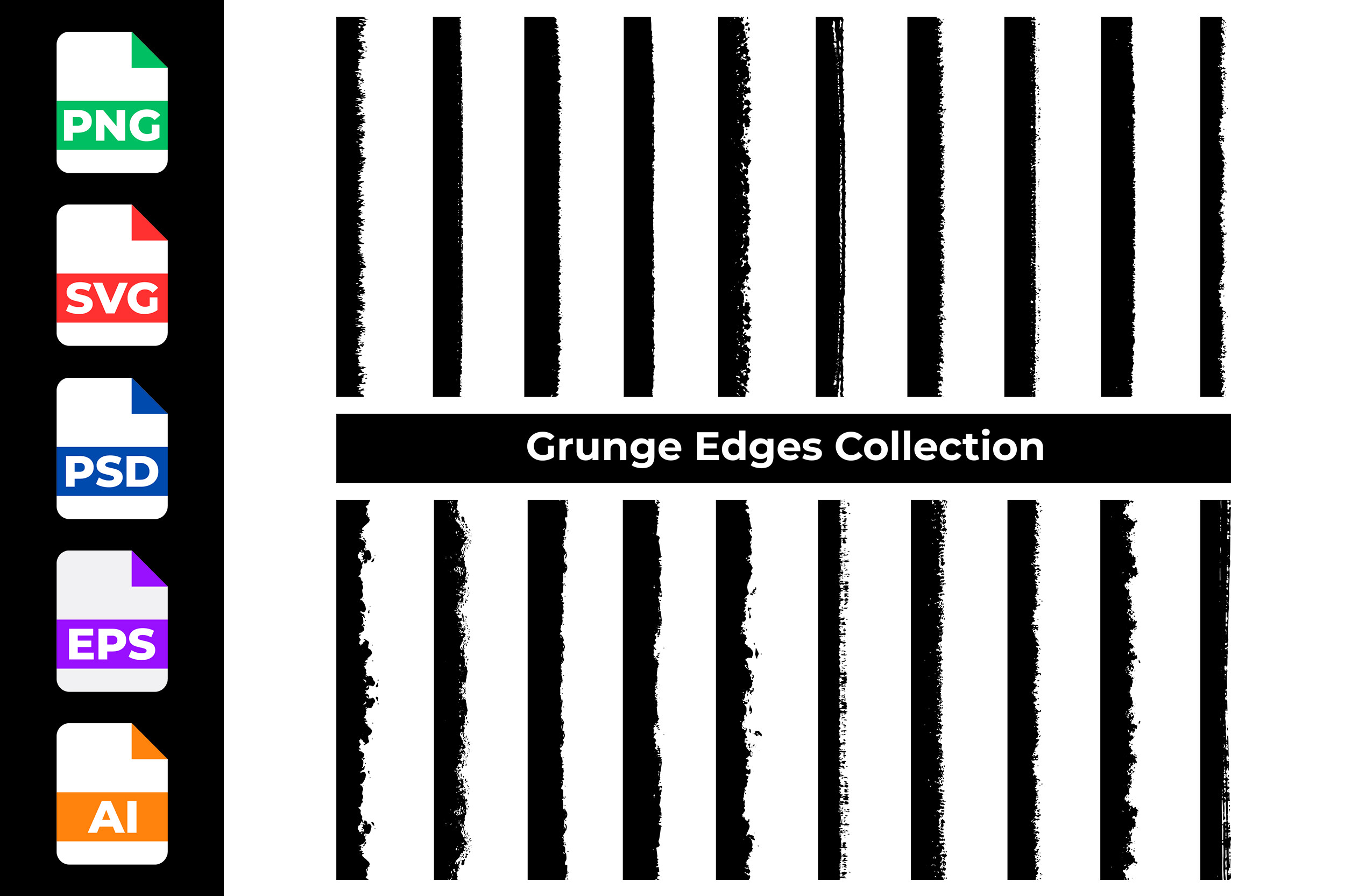 Grunge Edge Frame Rough Border Png Svg