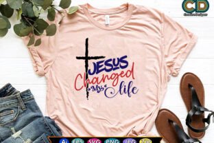 JESUS CHANGED MY LIFE /Christian T-shirt Graphic by ...