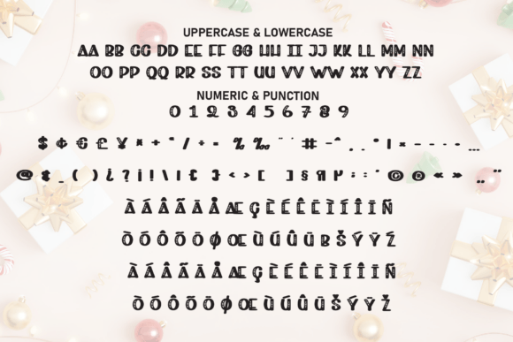 Modern Christmas Font PNG with transparent background - Preview 6