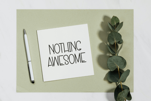Paper Modern Font PNG with transparent background - Preview 1
