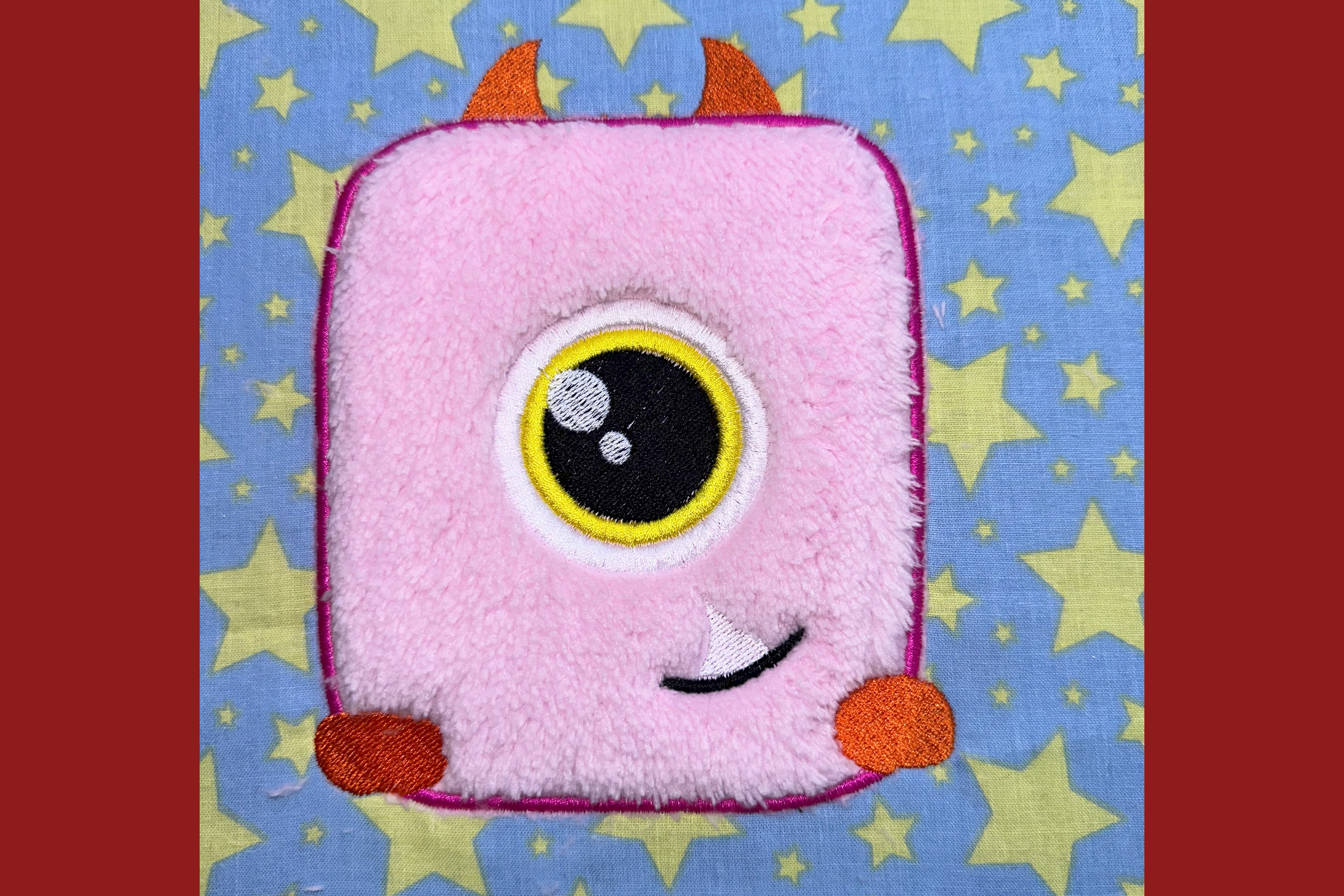 Pink Monster Applique