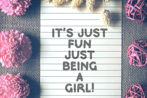 Playful Girl Font PNG with transparent background - Preview 2