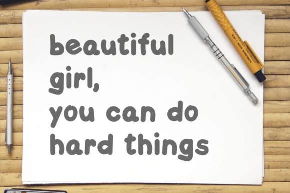 Playful Girl Font PNG with transparent background - Preview 3