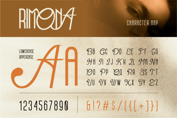 Rimona Font PNG with transparent background - Preview 1
