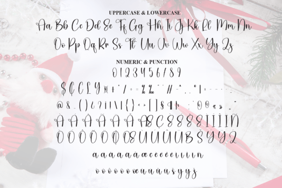 Santa Autography Font PNG with transparent background - Preview 6