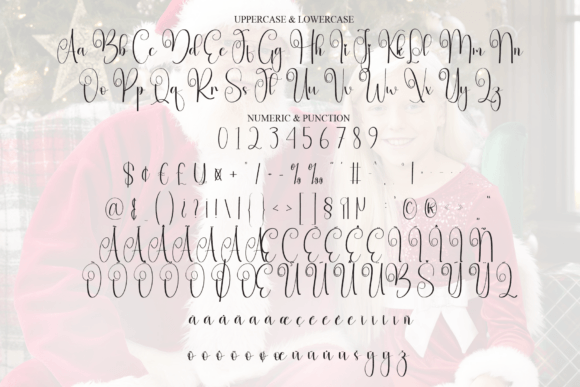 Santa Bestieday Font PNG with transparent background - Preview 6