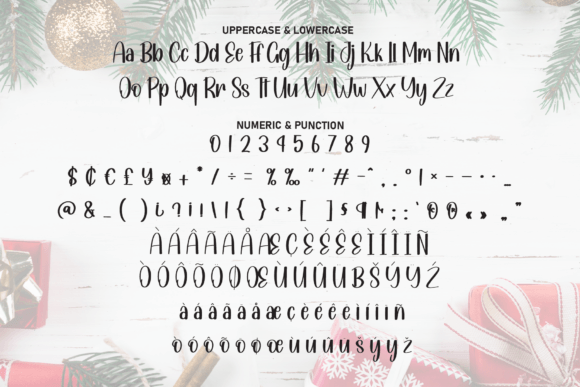 Saturday Christmas Font PNG with transparent background - Preview 6