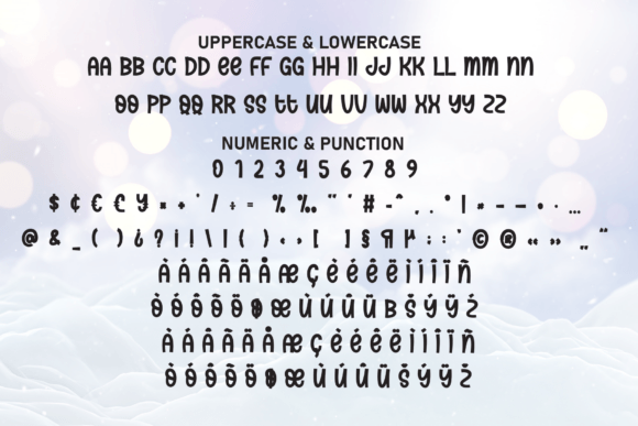 Snow Wonder Font PNG with transparent background - Preview 6