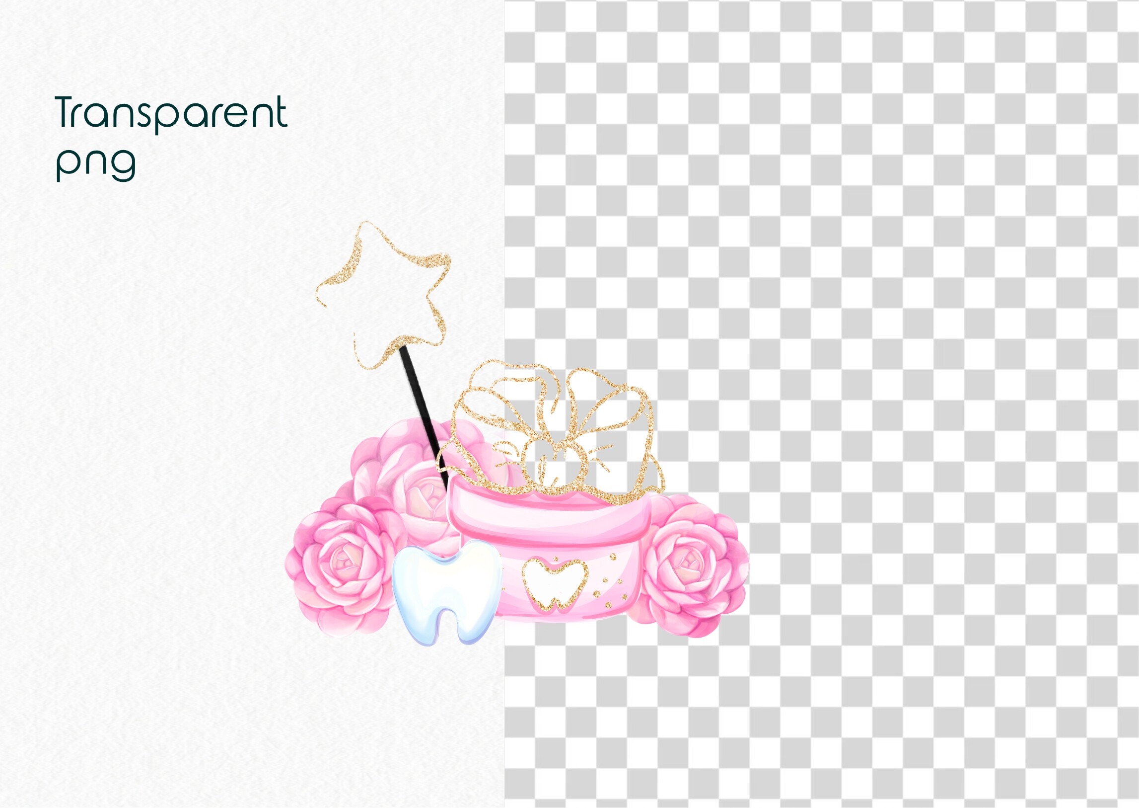 Tooth Fairy Watercolor Clip Art, Medical - photo 2