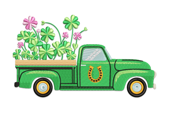 Truck and Clover Leaves