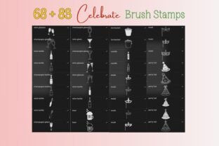 151 Celebrate Procreate Brush Stamps Graphic by Adalin Digital ...