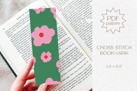 Abstract Cross Stitch Bookmark Pattern