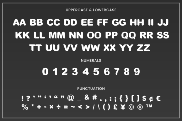 Bold Thick Font - Preview 1