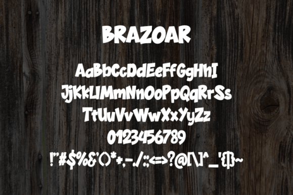 Brazoar Font - Preview 1