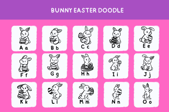 Bunny Easter Doodle Font - Preview 5