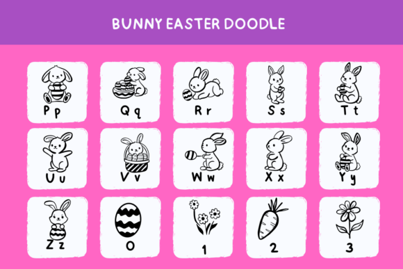 Bunny Easter Doodle Font - Preview 6