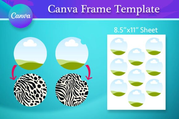 Car Coaster Canva Frame Template