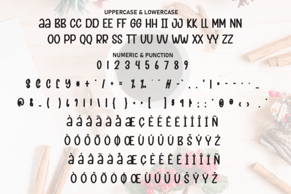 Christmas Warm Coffee Font - Preview 6