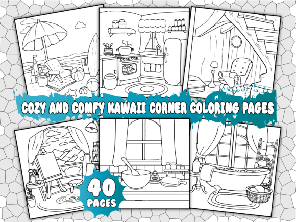 Cozy and Comfy Kaw Corner Coloring Pages
