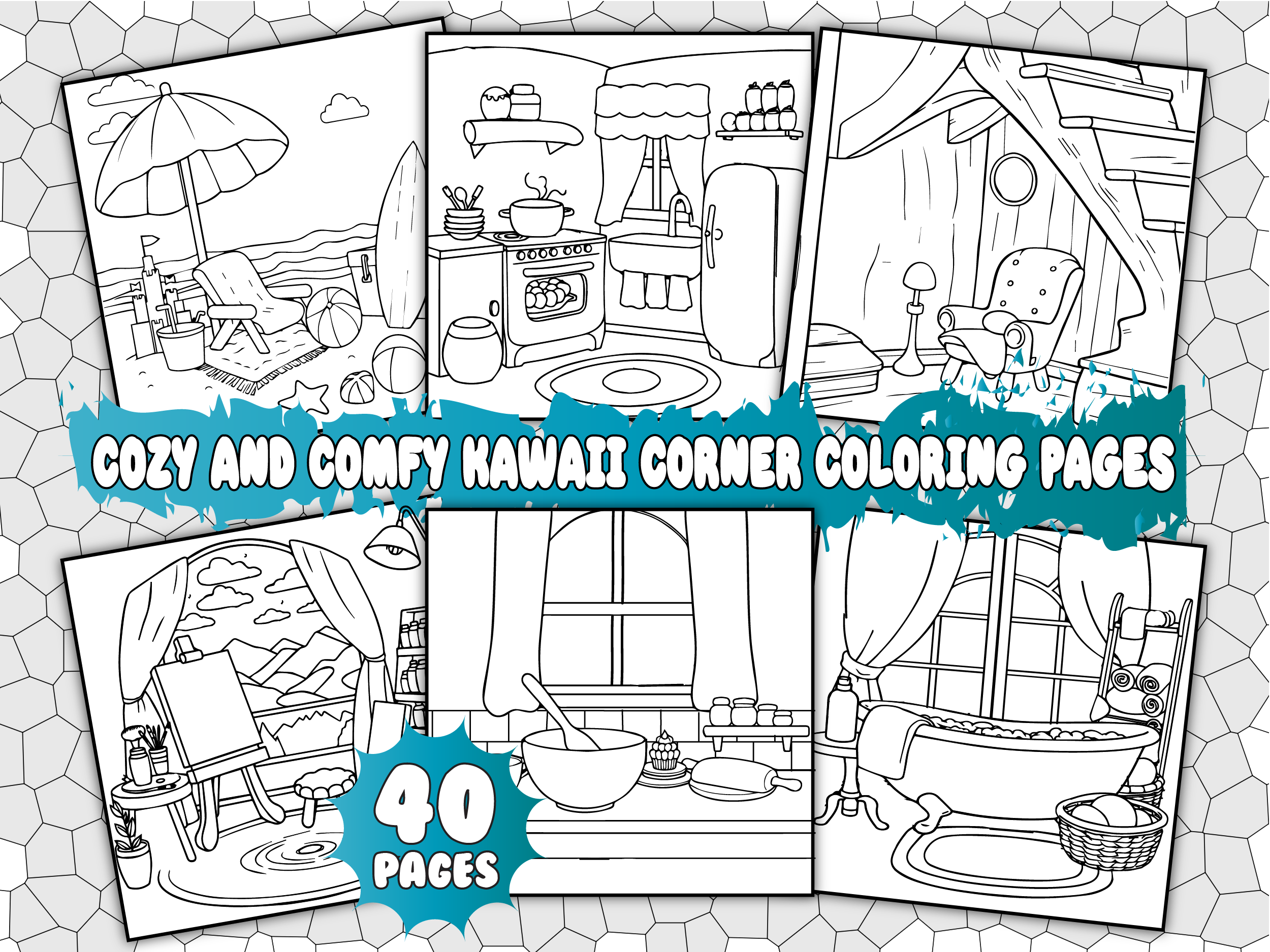 Cozy and Comfy Kaw Corner Coloring Pages