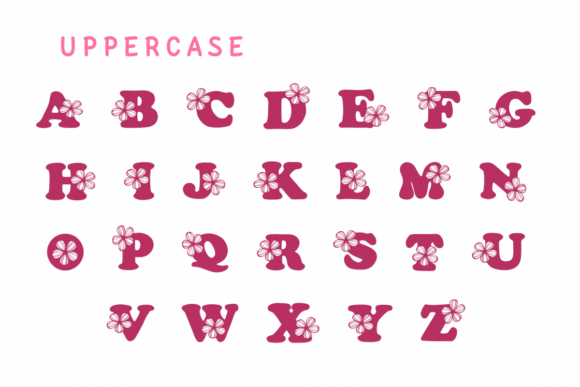 Cute Flower Font - Preview 1