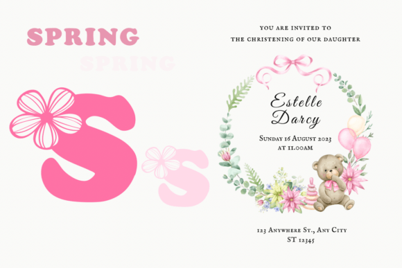 Cute Flower Font - Preview 4