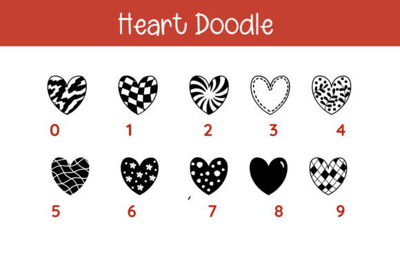 Heart Doodle Font - Preview 3