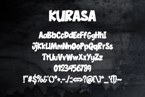 Kurasa Font PNG with transparent background - Preview 1