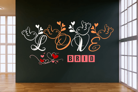 Love Bird Font PNG with transparent background - Preview 2