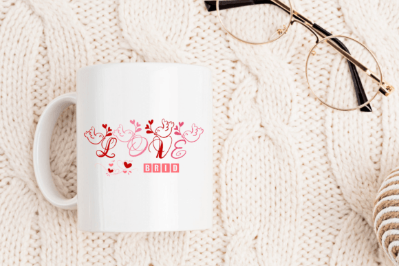 Love Bird Font PNG with transparent background - Preview 3