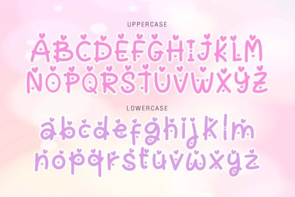 Mini Love Font PNG with transparent background - Preview 5
