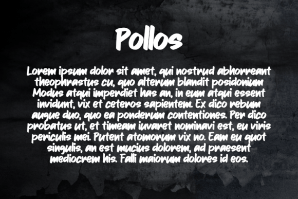 Pollos Font PNG with transparent background - Preview 2