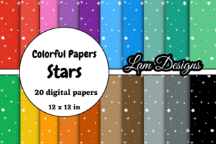 Hand-drawn Stars Digital Papers Graphic by lam designs · Creative Fabrica
