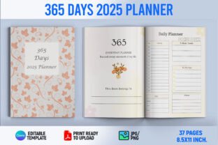365 Days 2025 Planner Graphic by Book2Bees · Creative Fabrica