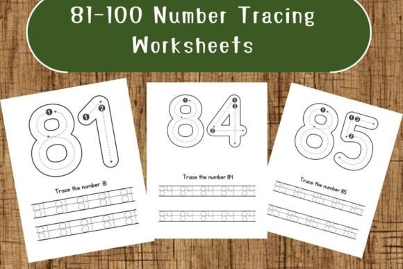 81-100 Number Tracing