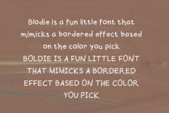 Blodie Font - Preview 3