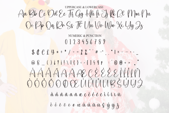 Christmas Costume Font PNG with transparent background - Preview 6