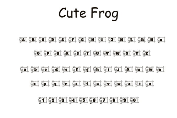 Cute Frog Font - Preview 2