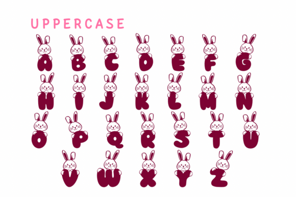 Cute Rabbit Font - Preview 1