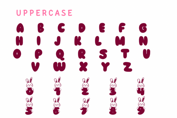 Cute Rabbit Font - Preview 2