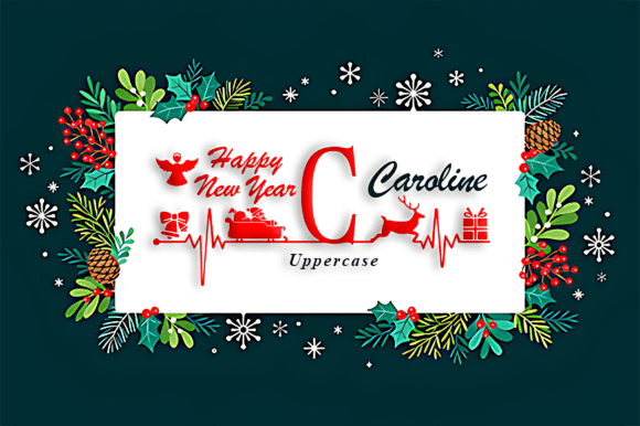 Dear Santa Monogram Font - Preview 2