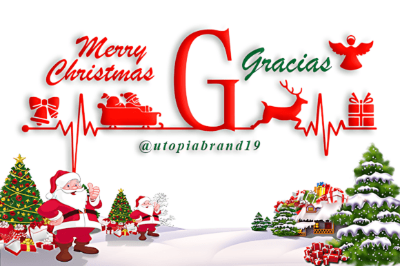 Dear Santa Monogram Font - Preview 4